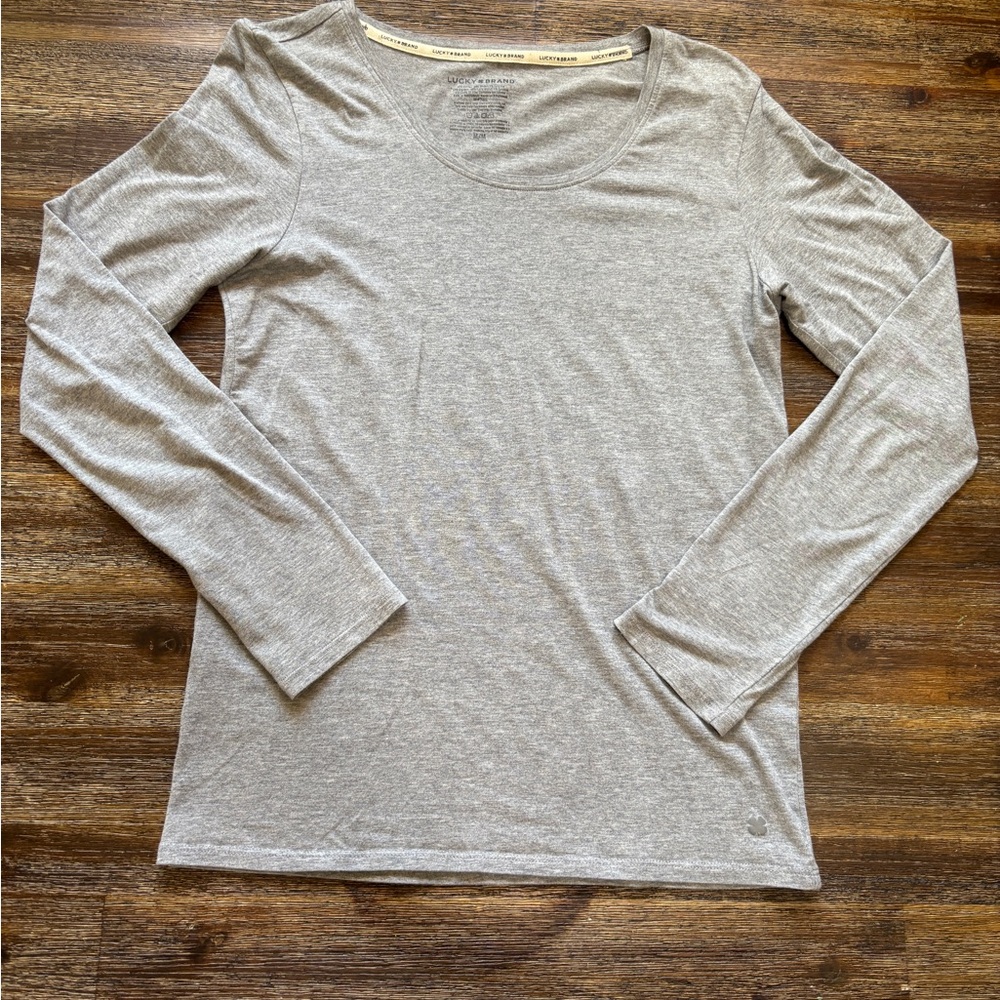 Gray Long Sleeve Women's Top